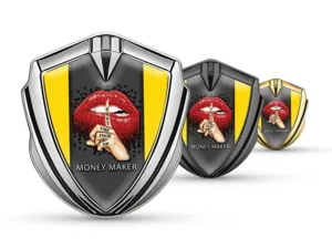 Metal Emblem Badge Modern Look High-End